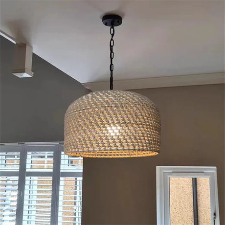Nisu Home Light Pendant in a woven design, perfect for modern home decor and enhancing any room's ambiance