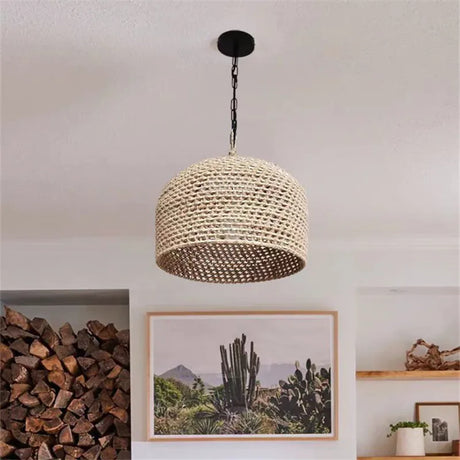 Nisu Home Light Pendant in Woven Design, Perfect for Modern Home Decor