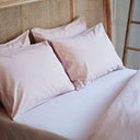 Cotton Collective Soft White Pillowcases Blush Cotton Collective