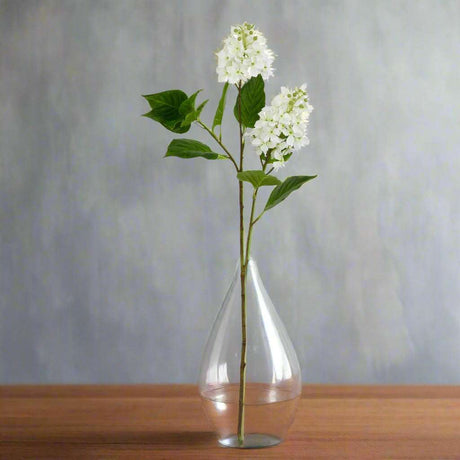 The Natural Garden Collection White Lilac Stem WHITE PLASTIC Shades 4 Seasons