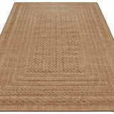 Natural woven Limonero Rug in tan with intricate textured patterns for home decor