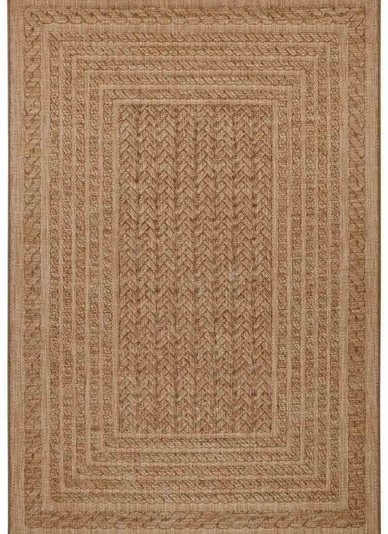 Limonero Rug in a neutral tone featuring a textured woven design for a stylish home decor
