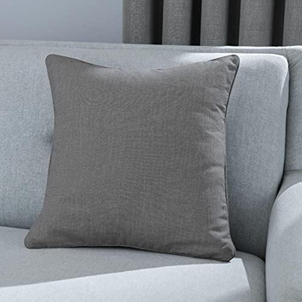 Linen Look Cushion Charcoal 45 X 45 Sleepdown