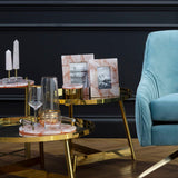 Elegant Quartz Tray by Orsina on a stylish coffee table, complementing decor and serving items