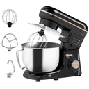Wise Galleria Stand Mixer with stainless steel bowl and three attachments for versatile baking tasks