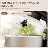 Wise Galleria Stand Mixer with whisk attachment for creating ultra-fine foam and melt-in-your-mouth results