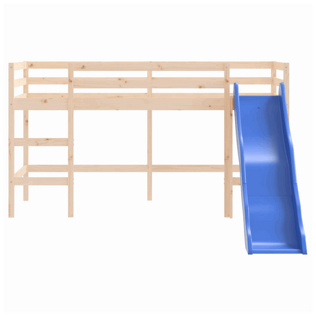 vidaXL Kids' Loft Bed with Slide 80x200 cm Solid Wood Pine vidaXL