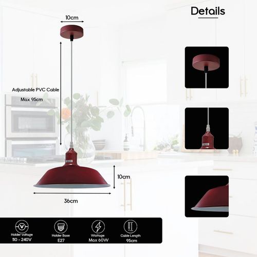 Modern Hanging Ceiling Lamp,LightShade Lighting Adjustable Pendant Light Un-branded