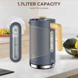London Boutique Lifestyle Electric Kettle with 1.7 litre capacity and water level gauge for easy boiling