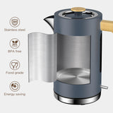 London Boutique Lifestyle Electric Kettle in stainless steel with ergonomic handle and energy-saving features