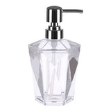 Orsina Crystal-Look Lotion Dispenser with Stylish Pump for Elegant Bathroom Decor
