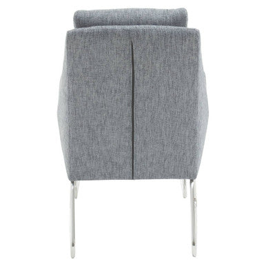 Orsina Grey Lounge Chair with Sleek Design and Comfortable Cushions