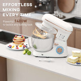 Wise Galleria Stand Mixer with 1400W Power for Effortless Baking and Mixing Tasks