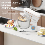 Wise Galleria Stand Mixer with 1400W Power for Effortless Baking and Mixing Tasks
