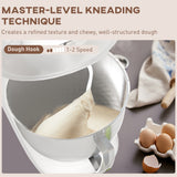 Wise Galleria Stand Mixer with dough hook for master-level kneading of smooth, well-structured dough