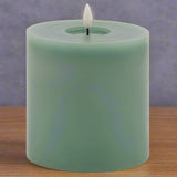 Luxe Collection Melt Effect 5x5 Sage LED Wax Candle SAGE WAX Shades 4 Seasons