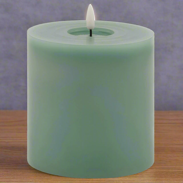 Luxe Collection Melt Effect 5x5 Sage LED Wax Candle SAGE WAX Shades 4 Seasons