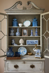 Casa by Josephine Jenno Lunch Plate displayed elegantly among blue and white porcelain decor