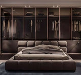 Nisu Home Luxury Bed with Plush Upholstery and Elegant Design for a Modern Bedroom