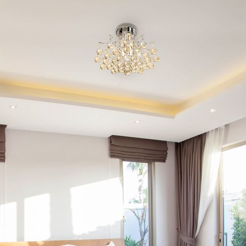Ceiling Lighting Crystal Chandelier Mordern Style Pendant Light HOMCOM