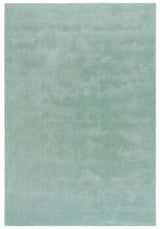 Soft luxury rug in soothing light green colour for elegant home decor