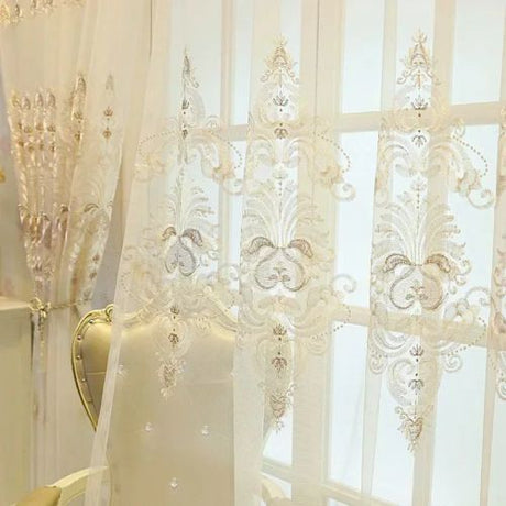 Elegant Voile Tulle Curtain - Translucent Shading for Home or Office N/A