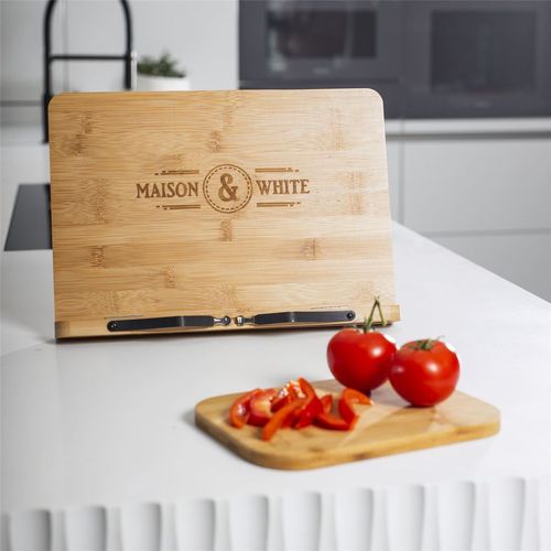 Maison & White Bamboo Recipe Book Stand with Holder Maison & White
