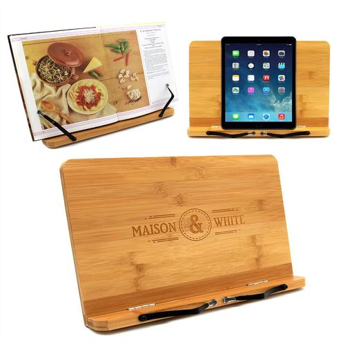 Maison & White Bamboo Recipe Book Stand with Holder Maison & White