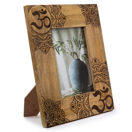 Large Mango Wood Picture Frame - Mandala - Black Shades 4 Seasons