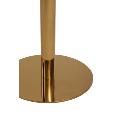 Azalea Round Marble Dining Table With Gold Base Orsina