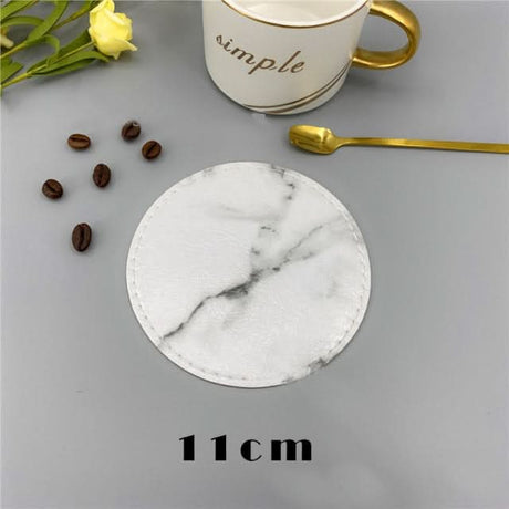 Round Marble Effect Placemats from Kitchen Essentials for stylish dinnerware settings