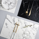 Elegant marble design placemats for stylish dining, perfect for enhancing dinnerware presentations