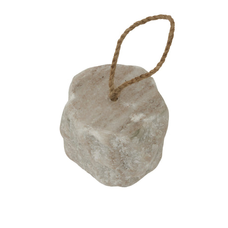 Natural Marble Doorstop with a Rope Handle for Stylish Door Management