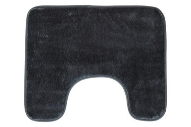Orsina Bath Mat Set in dark grey, soft and plush design for a comfortable bathroom experience
