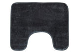 Orsina Bath Mat Set in dark grey, soft and plush design for a comfortable bathroom experience