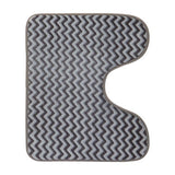 Orsina Bath Mat Set with Zigzag Design for Stylish Bathroom Decor