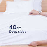 SHEET STORY Mattress Protector featuring 40cm deep sides for a secure fit on mattresses