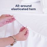 SHEET STORY Mattress Protector featuring an all-around elasticated hem for a secure fit