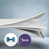 Brightr Sleep Mattress Topper with 5cm Thickness and Multi-layer Comfort for Better Sleep Quality