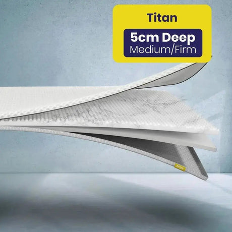 Brightr Sleep Titan 5cm Deep Medium/Firm Mattress Topper for Comfortable Sleep Support
