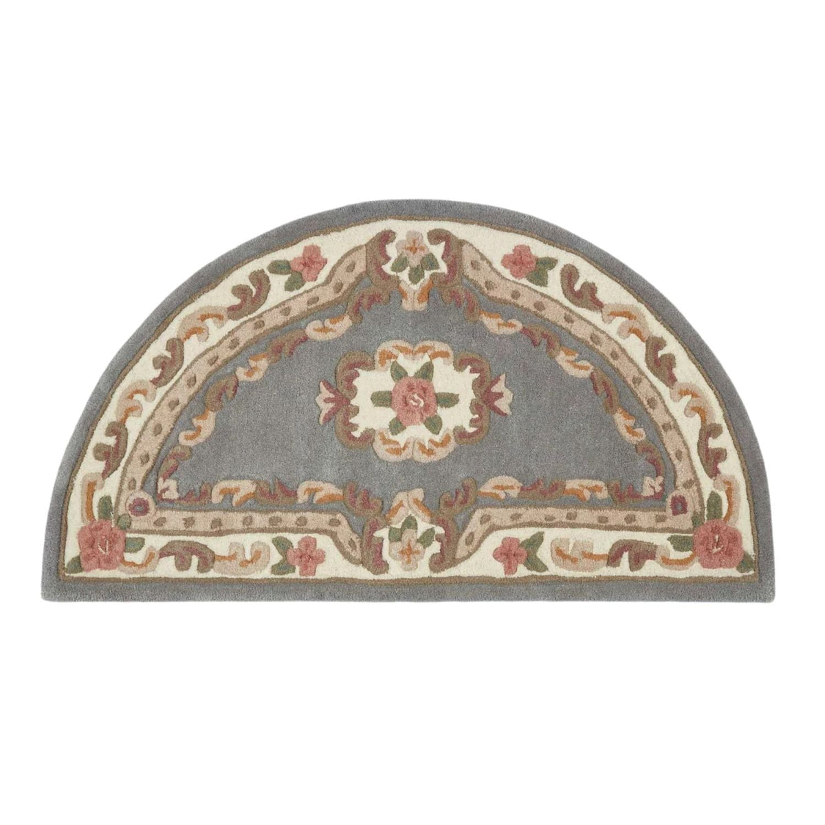 Elegant Medallion Rug in grey with intricate floral patterns for stylish home decor