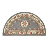 Elegant Medallion Rug in grey with intricate floral patterns for stylish home decor