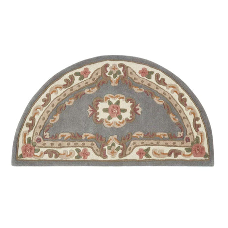 Elegant Medallion Rug in grey with intricate floral patterns for stylish home decor