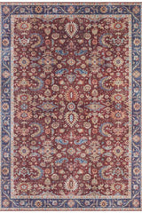Elegant Medallion Rug in rich burgundy with intricate floral patterns for stylish home decor