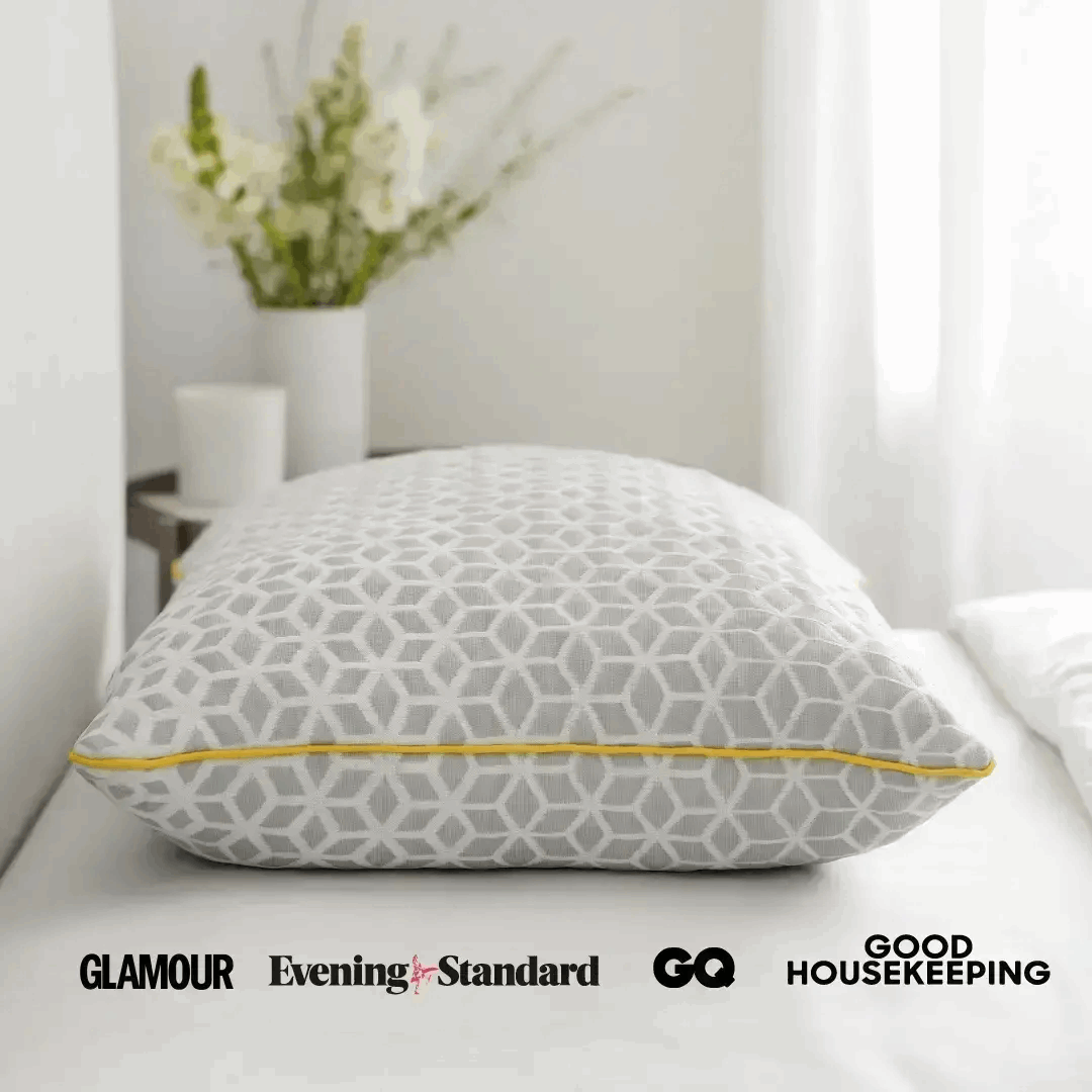 Brightr Sleep Memory Foam Pillow with Hypo-Allergenic Cover for Side Sleepers and Neck Pain Relief