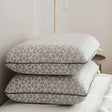Brightr Eclipse Memory Foam Pillow stacked on a bed, designed for side sleepers with firm support