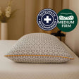 Brightr Sleep Memory Foam Pillow with medium firm support, ideal for side sleepers and recommended by osteopaths