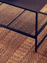 Orsina Metal Coffee Table with Stylish Mesh Shelf Orsina