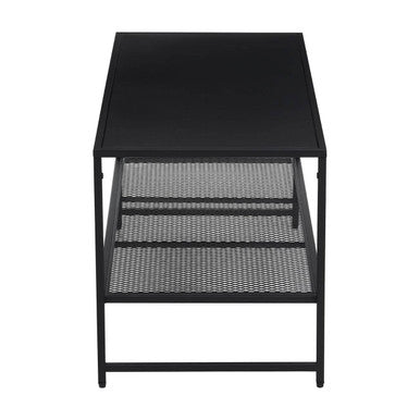 Orsina Metal Coffee Table with Stylish Mesh Shelf Orsina