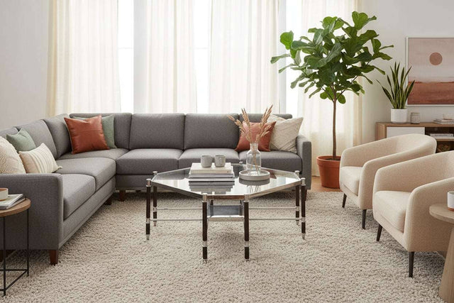Allessi Silver Metal Coffee Table with Black Legs Orsina
